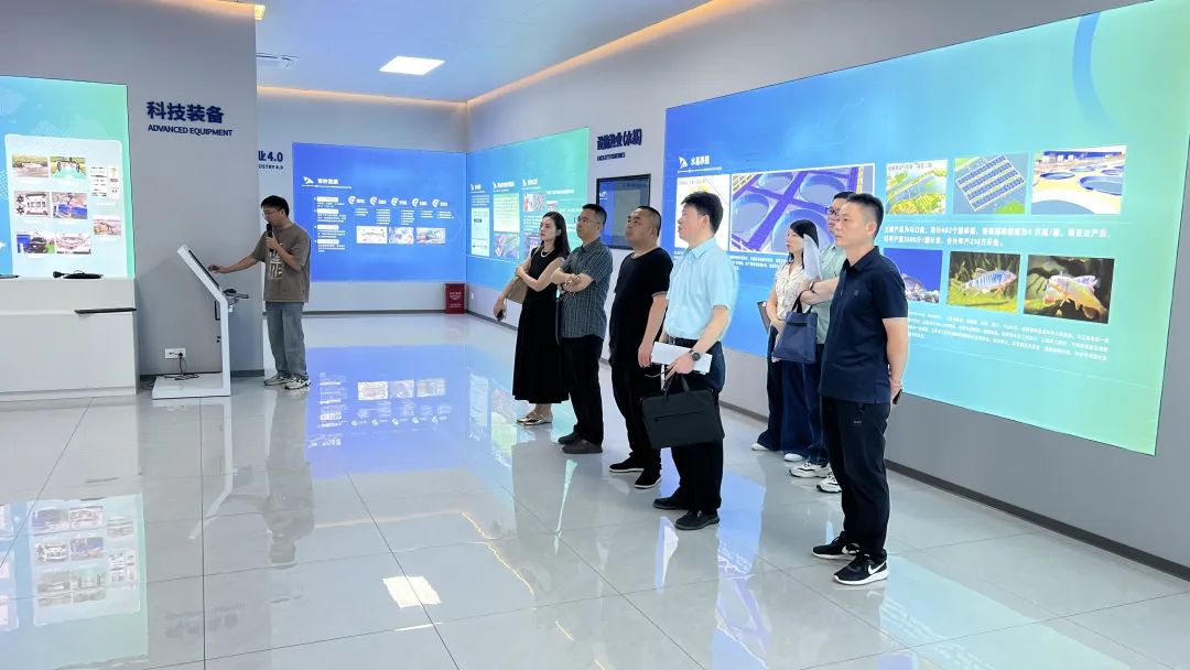 省农业农村厅市场与信息化处处长张建成率队来我公司调研智慧渔业建设情况